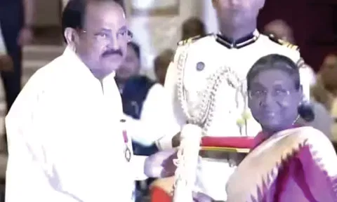 2024-ம் ஆண்டுக்கான பத்ம விருதுகளை வழங்கினார் ஜனாதிபதி திரவுபதி முர்மு