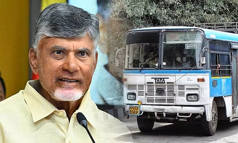 ஆந்திராவில் ஆட்சிக்கு வந்தால் பெண்களுக்கு இலவச பஸ் பயணம்- சந்திரபாபு நாயுடு அறிவிப்பு