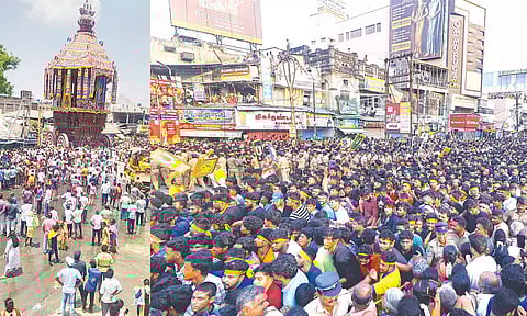 சித்திரை திருவிழா: அவினாசிலிங்கேசுவரர் கோவிலில் அம்மன் தேரோட்டம்