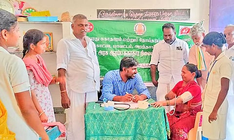 மருத்துவ முகாம் நடைபெற்ற போது எடுத்த படம்.