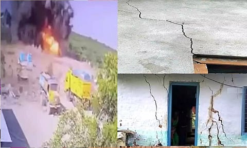 வெடி விபத்தால் 40 வீடுகளில் விரிசல்