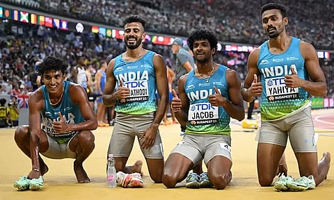 பாரீஸ் ஒலிம்பிக் போட்டி- 400 மீட்டர் தொடர் ஓட்டத்தில் இந்திய அணி தகுதி