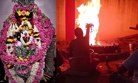 கோவை பிரத்யங்கரா தேவி மிளகாய் யாகம்..... கண்கள் எரியாத அதிசயம்.....