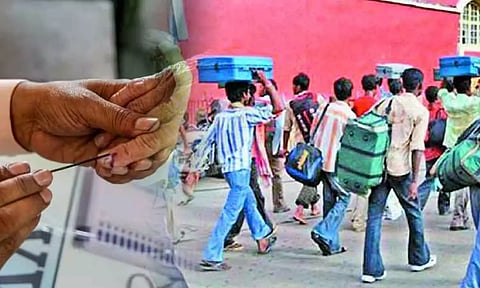 பாராளுமன்ற தேர்தலுக்காக ஓட்டு போட கிளம்பி சென்ற 1 லட்சம் வட மாநில தொழிலாளர்கள்...