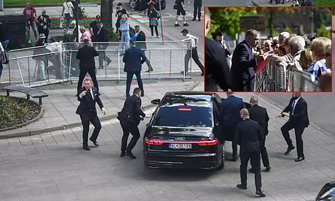 ஸ்லோவாக்கியா பிரதமர் மீது துப்பாக்கிச்சூடு: காயத்துடன் மருத்துவமனையில் அனுமதி