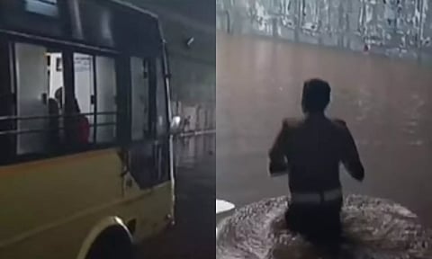 சுரங்கப்பாதை மழைநீரில் பேருந்து சிக்கிய விவகாரம்: ஓட்டுநர்களுக்கு போக்குவரத்து கழகம் அறிவுறுத்தல்
