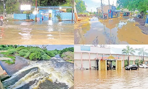 ஒரே நாளில் 1154 மில்லி மீட்டர் மழை கொட்டி தீர்த்தது- துண்டிக்கப்பட்ட சாலைகளால் மக்கள் தவிப்பு