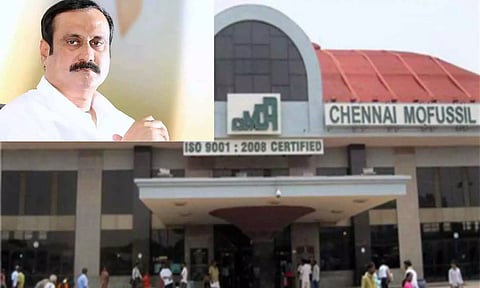 கோயம்பேடு பஸ் நிலையத்தில் பூங்காவை தவிர எதுவும் அமைக்கக்கூடாது- அன்புமணி