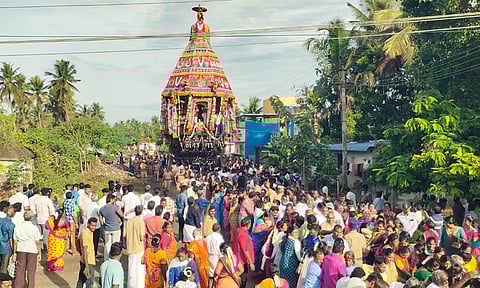 சிங்கரிகுடி லட்சுமி நரசிம்மர் கோவில் தேரோட்டம்