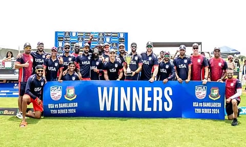 டி20 தொடரை அமெரிக்கா வென்ற நிலையில் கடைசி போட்டியில் வங்கதேசம் ஆறுதல் வெற்றி