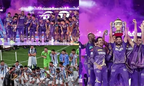 வெற்றிக் கோப்பையுடன் மெஸ்ஸியை நினைவூட்டிய ஸ்ரேயாஸ்.. வைரலாகும் வீடியோ