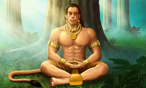 ஆஞ்சநேயர் வாலினால் சுற்றிய தழும்புகளுடன் காணப்படும் வாலீஸ்வரர் லிங்கம்