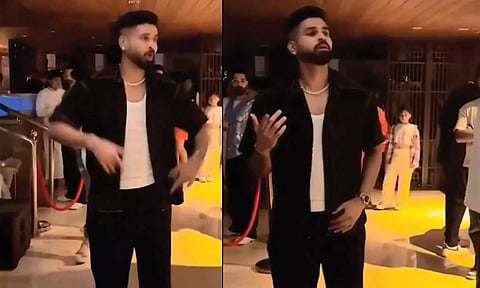 வெற்றி கொண்டாட்டத்தின் போது "லுங்கி டான்ஸ்" ஆடிய ஷ்ரேயஸ் அய்யர் - வீடியோ வைரல்