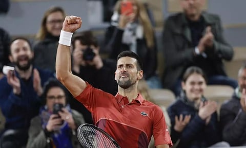 பிரெஞ்சு ஓபன் டென்னிஸ்: 4-வது சுற்றுக்கு ஜோகோவிச் தகுதி