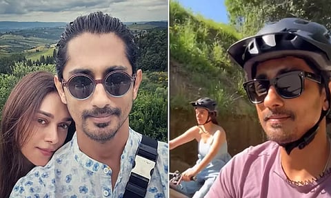 இத்தாலியில் `chill' செய்யும் சித்தார்த், அதிதிராவ்