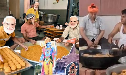 கொண்டாட்டத்துக்கு தயாராகும் பா.ஜ.க.. பூந்தி தயாரிக்கும் பணிகள் தீவிரம்