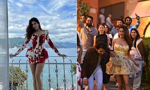 கப்பலில் நடந்த அம்பானி விருந்தில் ஜான்விகபூர்