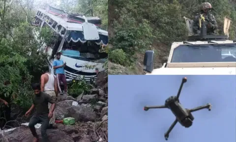 10 பேரை பலிகொண்ட காஷ்மீர் தாக்குதல் - டிரோன்களுடன் தேடுதல் வேட்டையில் இறங்கிய ராணுவம்
