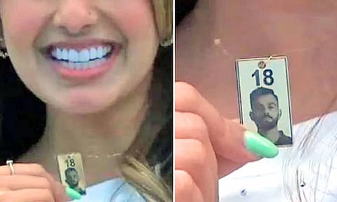 விராட் கோலி படத்துடன் செயின் அணிந்த பாகிஸ்தான் ரசிகை