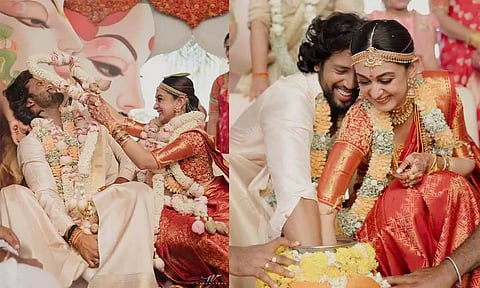 திருமண புகைப்படங்களை இன்ஸ்டாவில் பகிர்ந்த அர்ஜுன் மகள்