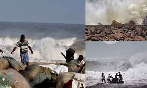 வங்கக்கடல் பகுதியில் கடல் சீற்றம்: மீனவர்களுக்கு எச்சரிக்கை