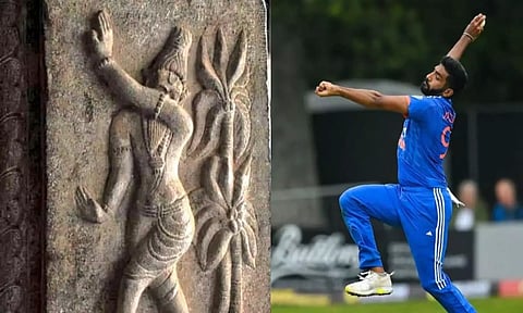 பும்ரா பவுலிங் ஸ்டையில் 10-ம் நூற்றாண்டு சிற்பம்: ட்ரோல் செய்யப்படும் பாலிவுட் நடிகரின் டுவீட்