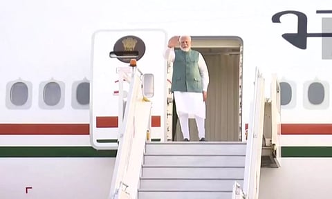 ஜி7 மாநாடு: இத்தாலி புறப்பட்டு சென்றார் பிரதமர் மோடி