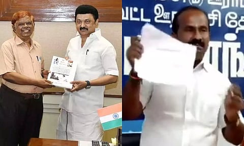 'இந்து மாணவர்களுக்கு எதிரானது': ஓய்வுபெற்ற நீதிபதி சந்துரு குழு அறிக்கை கிழிப்பு