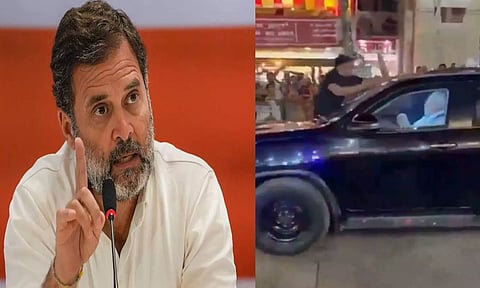 பிரதமர் மோடி கான்வாய் மீது செருப்பு வீசிய சம்பவம் கண்டிக்கத்தக்கது - ராகுல்காந்தி