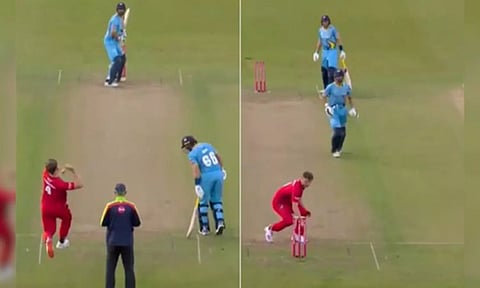 நோ பாலில் ஹிட் அவுட், ரன் அவுட்: ஆனால் அவுட் இல்லை...அது எப்படி?