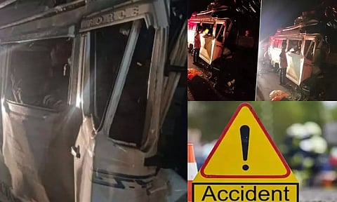 அதிகாலையில் பயங்கரம்.. கர்நாடகாவில் பஸ் விபத்தில் 13 பக்தர்கள் பலி