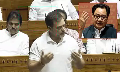 மக்களவை முடக்கம்: காங்கிரஸ் மீது மத்திய மந்திரி கிரண் ரிஜிஜு சாடல்