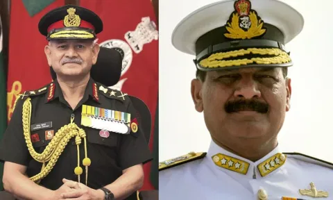 இந்தியாவிலேயே முதல் முறை.. ஒரே வகுப்பில் படித்த ராணுவத் தளபதி - கடற்படைத் தளபதி