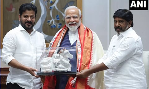 பிரதமர் மோடியை சந்தித்தார் தெலுங்கானா முதல் மந்திரி ரேவந்த் ரெட்டி