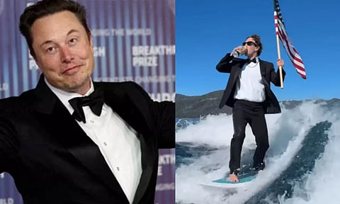 பீர் குடித்தவாறு கடலில் சர்ஃபிங் செய்த மார்க் ஜூகர்பெர்க்.. வீடியோவுக்கு மஸ்க் கொடுத்த நச் ரிப்ளை