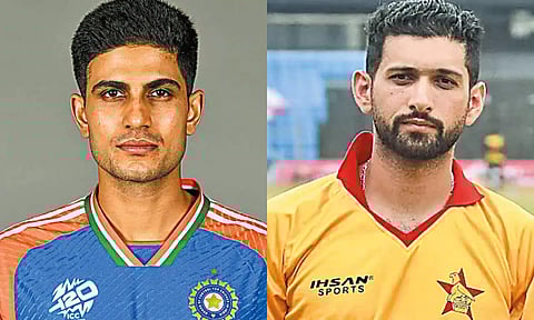 இந்திய அணியின் கேப்டன் சுப்மன் கில் - ஜிம்பாப்வே அணியின் கேப்டன் சிகந்தர் ராசா.