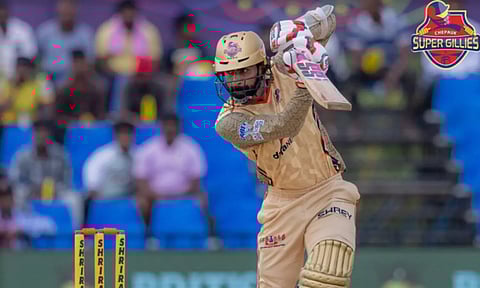 ஜெகதீசன் அரை சதம்: நெல்லை வெற்றிபெற 167 ரன்களை இலக்காக நிர்ணயித்தது சேப்பாக்