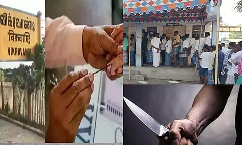 ஓட்டு போட வரிசையில் நின்ற பெண்ணை கத்தியால் குத்திய நபர்- வாக்குசாவடியில் பரபரப்பு