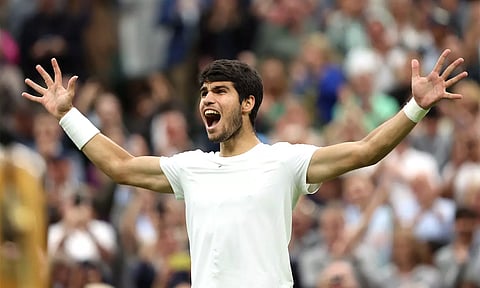 விம்பிள்டன் டென்னிஸ்: மெத்வதேவை வீழ்த்தி இறுதிப்போட்டிக்கு முன்னேறினார் அல்காரஸ்