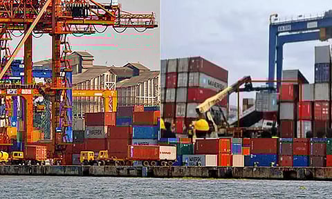 கிரேன் மூலம் கன்டெய்னரை தூக்கியபோது விபத்து- உடல் நசுங்கி ஒருவர் பலி