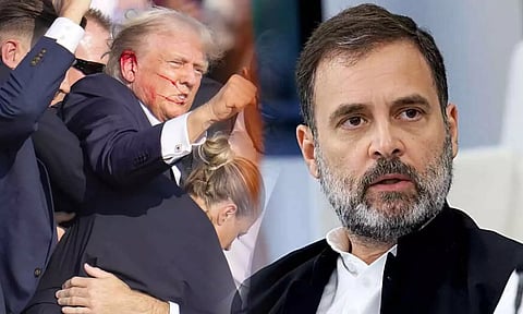 டிரம்ப் மீதான படுகொலை முயற்சியால் நான் மிகவும் கவலையடைந்துள்ளேன்- ராகுல்காந்தி