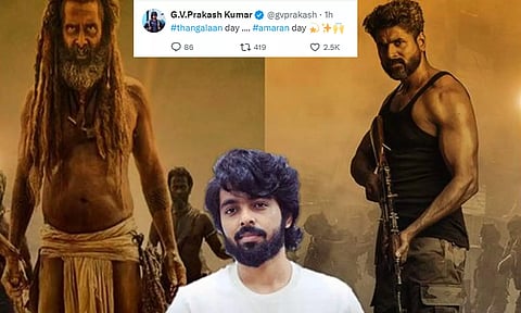 இன்று வெளியாகும் தங்கலான், அமரன் அப்டேட்கள் - உற்சாகத்தில் ஜி.வி.பிரகாஷ்