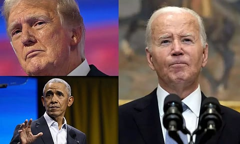 அதிபர் தேர்தலிலிருந்து ஜோ பைடன் விலகல்.. டிரம்ப் - ஒபாமா கூறியது இதுதான்