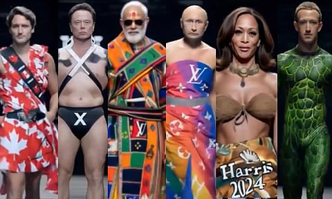 ஏஐ சேட்டைகள்: பேஷன் ஷோவில் உலகப் பிரபலங்கள் - எலான் மஸ்க் பகிர்ந்த வீடியோ