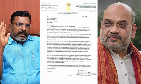 Minister Amit Shah, Thirumavalavan, letter