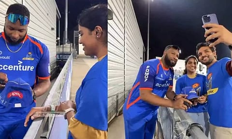 சிக்சரால் காயமடைந்த ரசிகை.. நேரில் சென்று பரிசளித்த பொல்லார்ட்- வீடியோ வைரல்