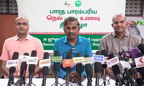 ஈஷா மண் காப்போம் சார்பில் பாரத பாரம்பரிய நெல் மற்றும் உணவுத் திருவிழா- எம்பி கதிர் ஆனந்த் துவக்கி வைக்கிறார்