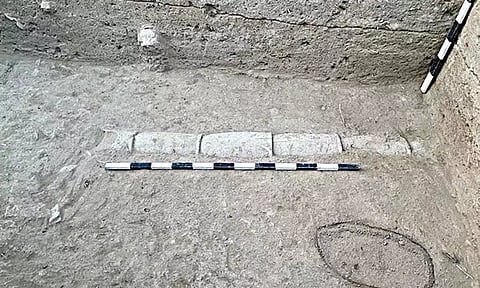 கீழடி அகழாய்வில் 174 செ.மீ நீள வடிகால் கண்டுபிடிப்பு