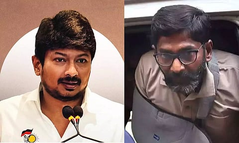 என் கைதுக்கு அமைச்சர் உதயநிதிதான் காரணம் - சவுக்கு சங்கர் பரபரப்பு குற்றச்சாட்டு