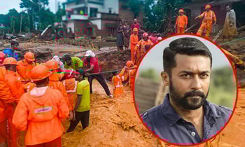 வயநாடு நிலச்சரிவு சம்பவம் நெஞ்சை உலுக்குகிறது - நடிகர் சூர்யா வேதனை